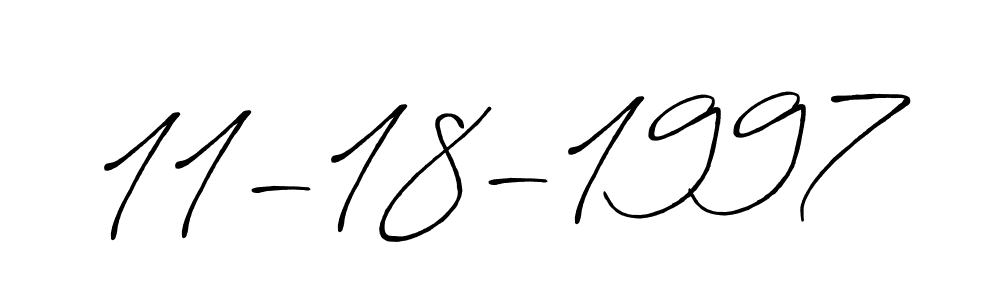 Create a beautiful signature design for name 11-18-1997. With this signature (Antro_Vectra_Bolder) fonts, you can make a handwritten signature for free. 11-18-1997 signature style 7 images and pictures png