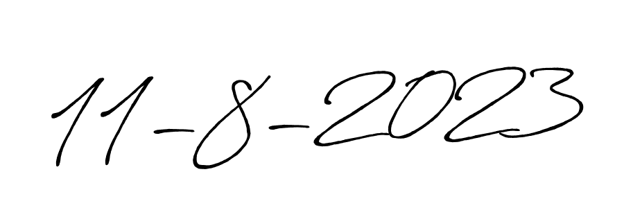 How to make 11-8-2023 name signature. Use Antro_Vectra_Bolder style for creating short signs online. This is the latest handwritten sign. 11-8-2023 signature style 7 images and pictures png