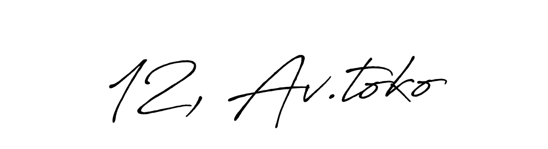 Also we have 12, Av.toko name is the best signature style. Create professional handwritten signature collection using Antro_Vectra_Bolder autograph style. 12, Av.toko signature style 7 images and pictures png