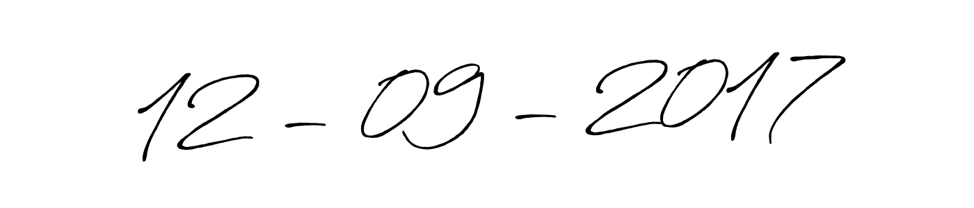 How to make 12 - 09 - 2017 name signature. Use Antro_Vectra_Bolder style for creating short signs online. This is the latest handwritten sign. 12 - 09 - 2017 signature style 7 images and pictures png