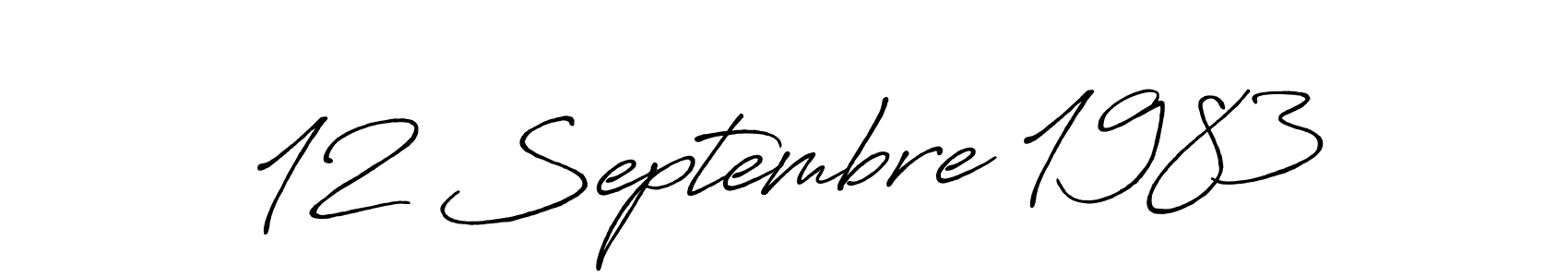 Also we have 12 Septembre 1983 name is the best signature style. Create professional handwritten signature collection using Antro_Vectra_Bolder autograph style. 12 Septembre 1983 signature style 7 images and pictures png