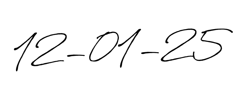 How to make 12-01-25 signature? Antro_Vectra_Bolder is a professional autograph style. Create handwritten signature for 12-01-25 name. 12-01-25 signature style 7 images and pictures png