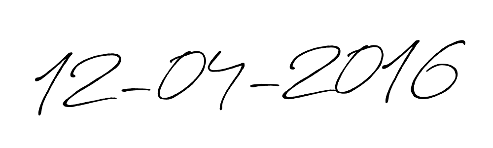 How to make 12-04-2016 signature? Antro_Vectra_Bolder is a professional autograph style. Create handwritten signature for 12-04-2016 name. 12-04-2016 signature style 7 images and pictures png