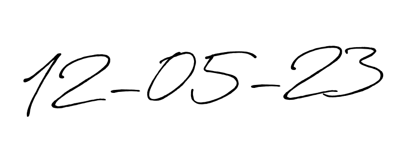 Design your own signature with our free online signature maker. With this signature software, you can create a handwritten (Antro_Vectra_Bolder) signature for name 12-05-23. 12-05-23 signature style 7 images and pictures png