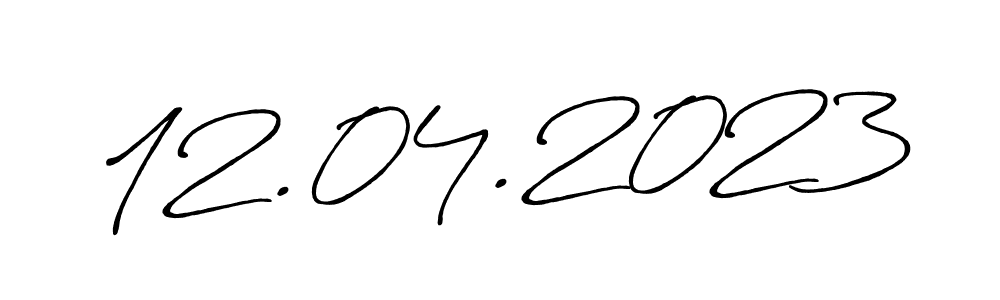 Design your own signature with our free online signature maker. With this signature software, you can create a handwritten (Antro_Vectra_Bolder) signature for name 12.04.2023. 12.04.2023 signature style 7 images and pictures png