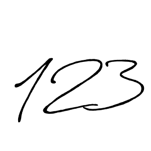 The best way (Antro_Vectra_Bolder) to make a short signature is to pick only two or three words in your name. The name 123 include a total of six letters. For converting this name. 123 signature style 7 images and pictures png