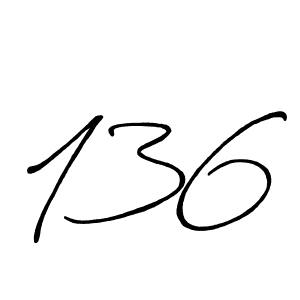 How to make 136 name signature. Use Antro_Vectra_Bolder style for creating short signs online. This is the latest handwritten sign. 136 signature style 7 images and pictures png