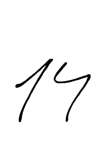 It looks lik you need a new signature style for name 14. Design unique handwritten (Antro_Vectra_Bolder) signature with our free signature maker in just a few clicks. 14 signature style 7 images and pictures png