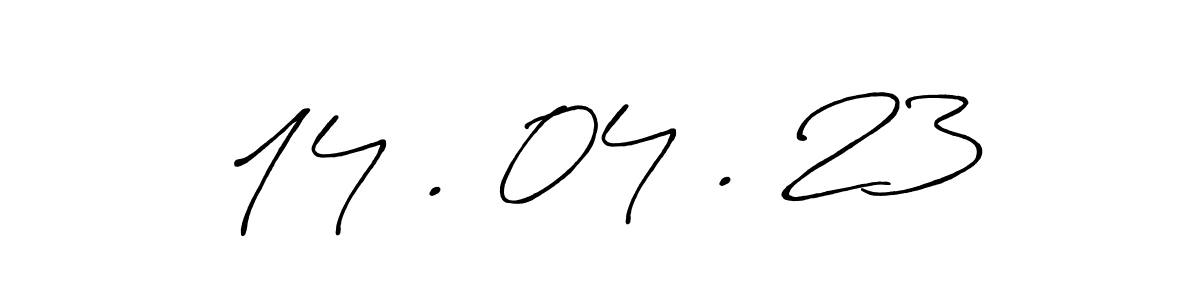 You should practise on your own different ways (Antro_Vectra_Bolder) to write your name (14 . 04 . 23) in signature. don't let someone else do it for you. 14 . 04 . 23 signature style 7 images and pictures png