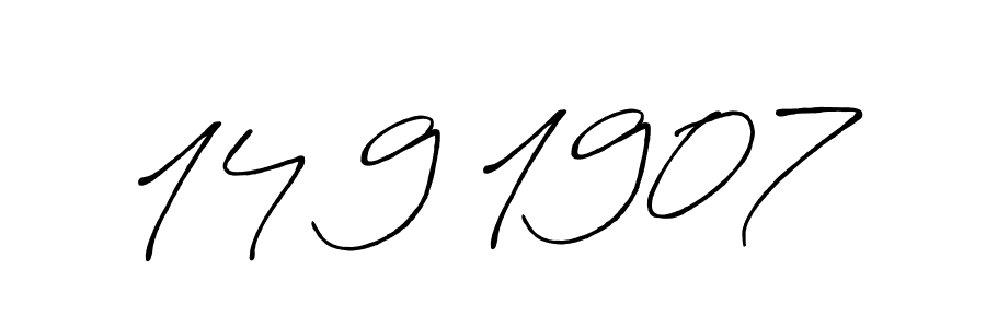 How to make 14 9 1907 name signature. Use Antro_Vectra_Bolder style for creating short signs online. This is the latest handwritten sign. 14 9 1907 signature style 7 images and pictures png