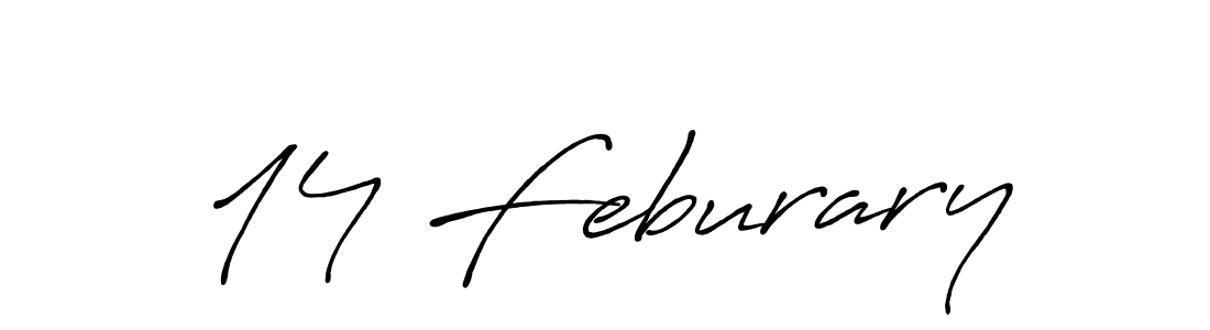 Best and Professional Signature Style for 14 Feburary. Antro_Vectra_Bolder Best Signature Style Collection. 14 Feburary signature style 7 images and pictures png