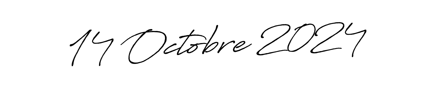 Design your own signature with our free online signature maker. With this signature software, you can create a handwritten (Antro_Vectra_Bolder) signature for name 14 Octobre 2024. 14 Octobre 2024 signature style 7 images and pictures png