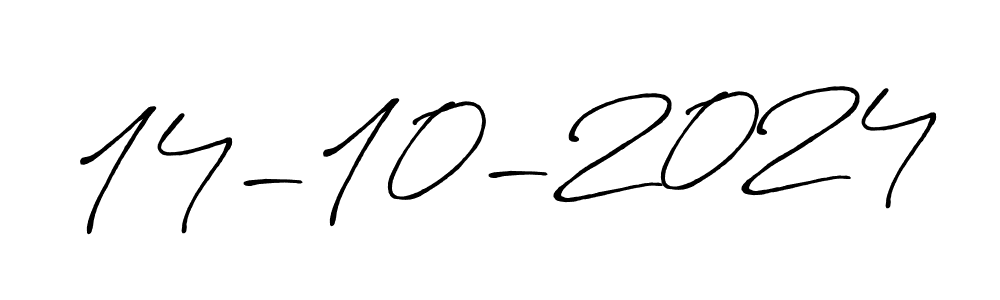 Create a beautiful signature design for name 14-10-2024. With this signature (Antro_Vectra_Bolder) fonts, you can make a handwritten signature for free. 14-10-2024 signature style 7 images and pictures png