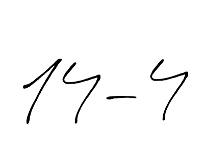 It looks lik you need a new signature style for name 14-4. Design unique handwritten (Antro_Vectra_Bolder) signature with our free signature maker in just a few clicks. 14-4 signature style 7 images and pictures png