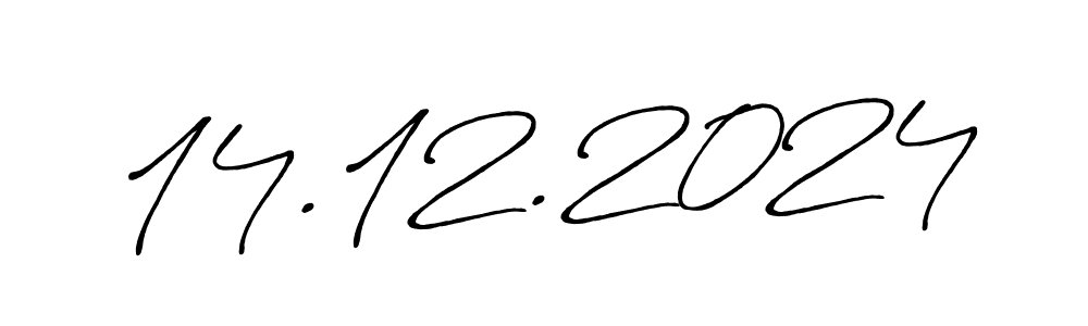 The best way (Antro_Vectra_Bolder) to make a short signature is to pick only two or three words in your name. The name 14.12.2024 include a total of six letters. For converting this name. 14.12.2024 signature style 7 images and pictures png