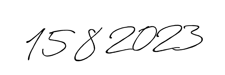 Design your own signature with our free online signature maker. With this signature software, you can create a handwritten (Antro_Vectra_Bolder) signature for name 15 8 2023. 15 8 2023 signature style 7 images and pictures png