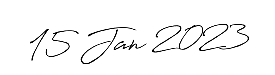 It looks lik you need a new signature style for name 15 Jan 2023. Design unique handwritten (Antro_Vectra_Bolder) signature with our free signature maker in just a few clicks. 15 Jan 2023 signature style 7 images and pictures png