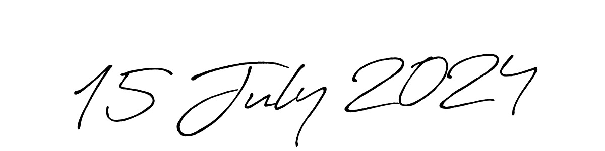 Design your own signature with our free online signature maker. With this signature software, you can create a handwritten (Antro_Vectra_Bolder) signature for name 15 July 2024. 15 July 2024 signature style 7 images and pictures png