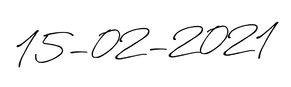 How to make 15-02-2021 name signature. Use Antro_Vectra_Bolder style for creating short signs online. This is the latest handwritten sign. 15-02-2021 signature style 7 images and pictures png