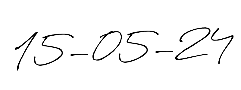 Create a beautiful signature design for name 15-05-24. With this signature (Antro_Vectra_Bolder) fonts, you can make a handwritten signature for free. 15-05-24 signature style 7 images and pictures png