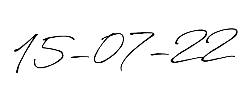 How to make 15-07-22 name signature. Use Antro_Vectra_Bolder style for creating short signs online. This is the latest handwritten sign. 15-07-22 signature style 7 images and pictures png