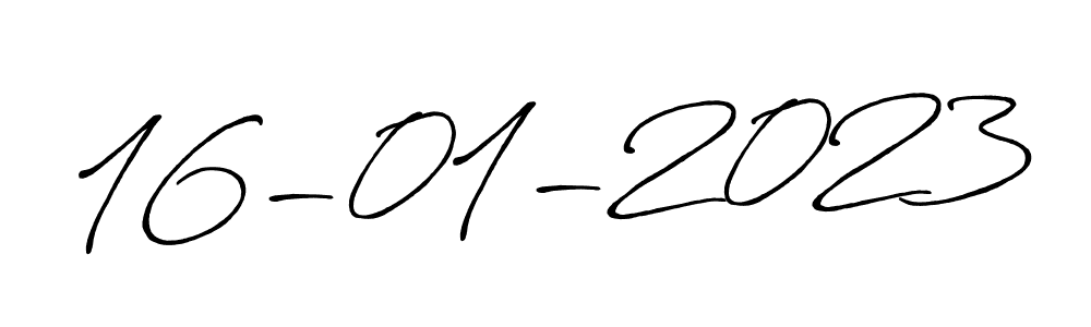 Make a beautiful signature design for name 16-01-2023. With this signature (Antro_Vectra_Bolder) style, you can create a handwritten signature for free. 16-01-2023 signature style 7 images and pictures png