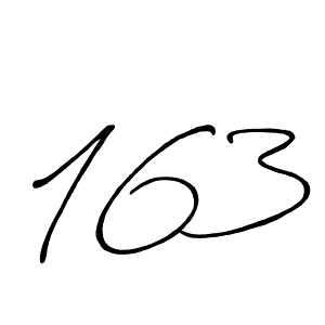 How to make 163 signature? Antro_Vectra_Bolder is a professional autograph style. Create handwritten signature for 163 name. 163 signature style 7 images and pictures png