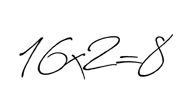 Best and Professional Signature Style for 16x2=8. Antro_Vectra_Bolder Best Signature Style Collection. 16x2=8 signature style 7 images and pictures png