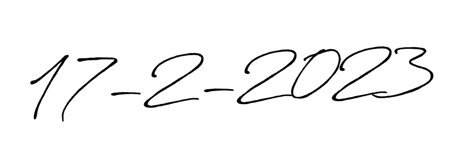 Create a beautiful signature design for name 17-2-2023. With this signature (Antro_Vectra_Bolder) fonts, you can make a handwritten signature for free. 17-2-2023 signature style 7 images and pictures png