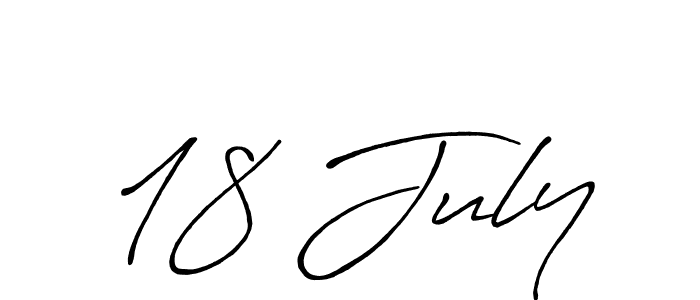 Make a beautiful signature design for name 18 July. With this signature (Antro_Vectra_Bolder) style, you can create a handwritten signature for free. 18 July signature style 7 images and pictures png