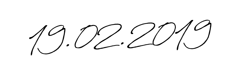 Make a short 19.02.2019 signature style. Manage your documents anywhere anytime using Antro_Vectra_Bolder. Create and add eSignatures, submit forms, share and send files easily. 19.02.2019 signature style 7 images and pictures png