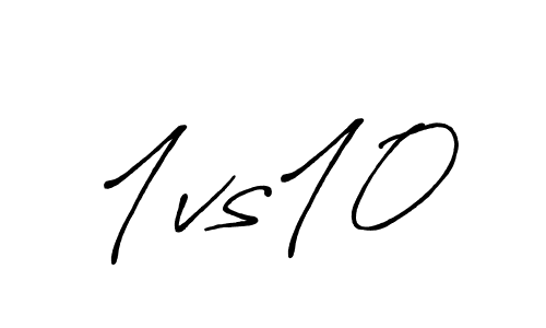 The best way (Antro_Vectra_Bolder) to make a short signature is to pick only two or three words in your name. The name 1vs10 include a total of six letters. For converting this name. 1vs10 signature style 7 images and pictures png