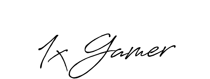 1x Gamer stylish signature style. Best Handwritten Sign (Antro_Vectra_Bolder) for my name. Handwritten Signature Collection Ideas for my name 1x Gamer. 1x Gamer signature style 7 images and pictures png