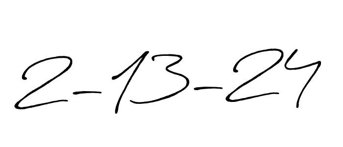 Create a beautiful signature design for name 2-13-24. With this signature (Antro_Vectra_Bolder) fonts, you can make a handwritten signature for free. 2-13-24 signature style 7 images and pictures png