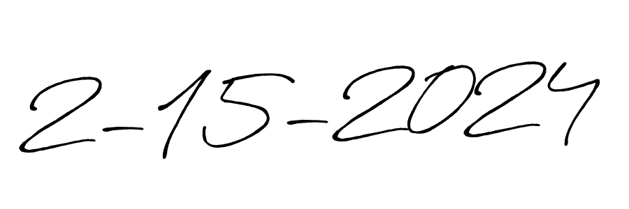 The best way (Antro_Vectra_Bolder) to make a short signature is to pick only two or three words in your name. The name 2-15-2024 include a total of six letters. For converting this name. 2-15-2024 signature style 7 images and pictures png