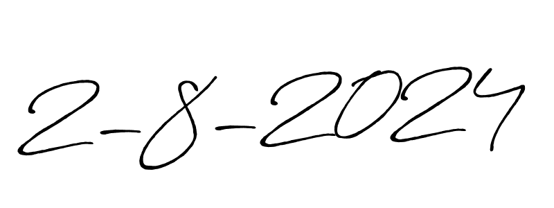Also You can easily find your signature by using the search form. We will create 2-8-2024 name handwritten signature images for you free of cost using Antro_Vectra_Bolder sign style. 2-8-2024 signature style 7 images and pictures png