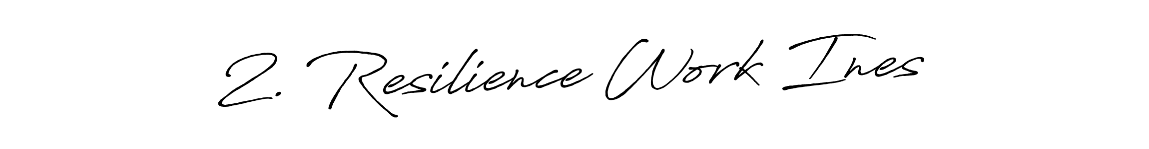 Design your own signature with our free online signature maker. With this signature software, you can create a handwritten (Antro_Vectra_Bolder) signature for name 2. Resilience Work Ines. 2. Resilience Work Ines signature style 7 images and pictures png