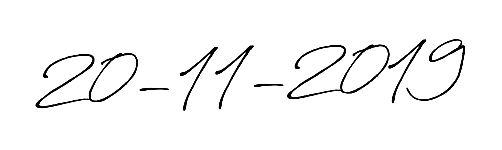 How to make 20-11-2019 signature? Antro_Vectra_Bolder is a professional autograph style. Create handwritten signature for 20-11-2019 name. 20-11-2019 signature style 7 images and pictures png