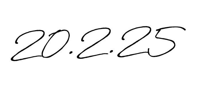 How to make 20.2.25 name signature. Use Antro_Vectra_Bolder style for creating short signs online. This is the latest handwritten sign. 20.2.25 signature style 7 images and pictures png