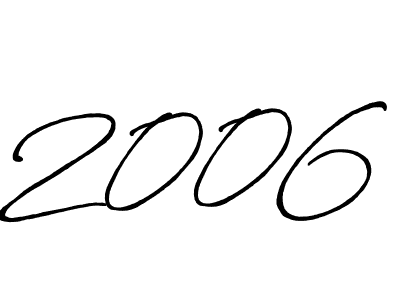 Create a beautiful signature design for name 2006. With this signature (Antro_Vectra_Bolder) fonts, you can make a handwritten signature for free. 2006 signature style 7 images and pictures png