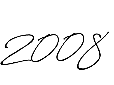 Make a beautiful signature design for name 2008. With this signature (Antro_Vectra_Bolder) style, you can create a handwritten signature for free. 2008 signature style 7 images and pictures png