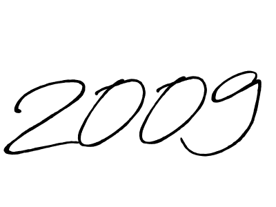 How to make 2009 signature? Antro_Vectra_Bolder is a professional autograph style. Create handwritten signature for 2009 name. 2009 signature style 7 images and pictures png