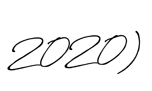 How to make 2020) signature? Antro_Vectra_Bolder is a professional autograph style. Create handwritten signature for 2020) name. 2020) signature style 7 images and pictures png