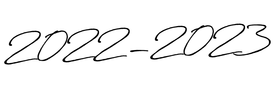 The best way (Antro_Vectra_Bolder) to make a short signature is to pick only two or three words in your name. The name 2022-2023 include a total of six letters. For converting this name. 2022-2023 signature style 7 images and pictures png