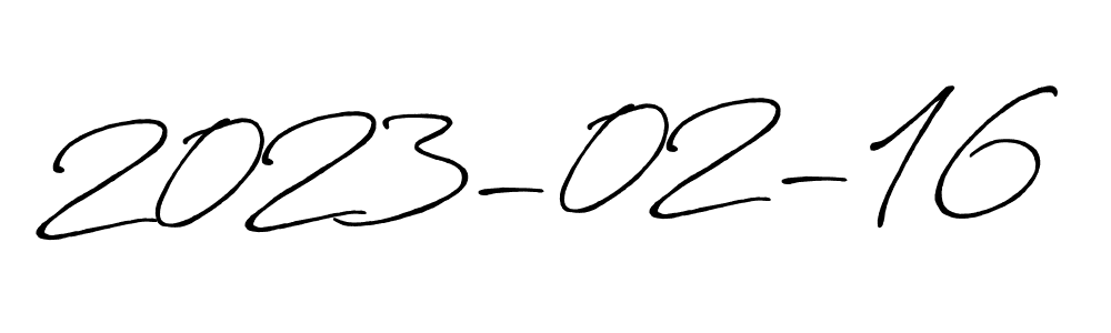 The best way (Antro_Vectra_Bolder) to make a short signature is to pick only two or three words in your name. The name 2023-02-16 include a total of six letters. For converting this name. 2023-02-16 signature style 7 images and pictures png