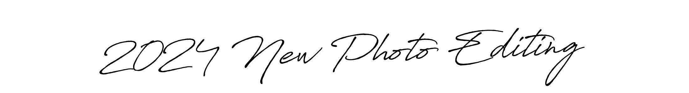 Create a beautiful signature design for name 2024 New Photo Editing. With this signature (Antro_Vectra_Bolder) fonts, you can make a handwritten signature for free. 2024 New Photo Editing signature style 7 images and pictures png