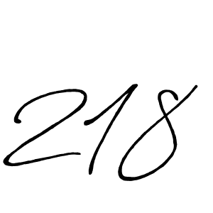 Design your own signature with our free online signature maker. With this signature software, you can create a handwritten (Antro_Vectra_Bolder) signature for name 218. 218 signature style 7 images and pictures png