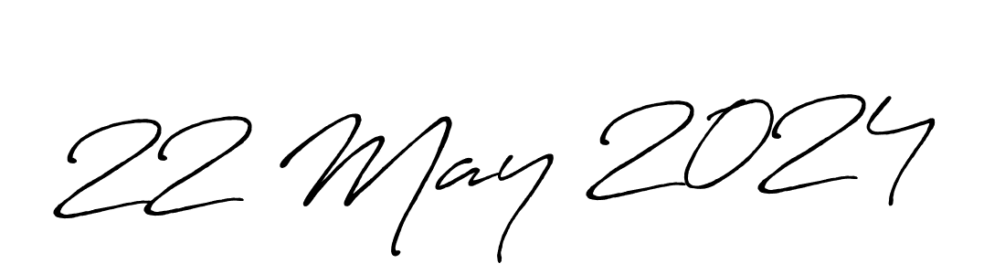 Design your own signature with our free online signature maker. With this signature software, you can create a handwritten (Antro_Vectra_Bolder) signature for name 22 May 2024. 22 May 2024 signature style 7 images and pictures png