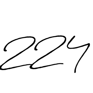 if you are searching for the best signature style for your name 224. so please give up your signature search. here we have designed multiple signature styles  using Antro_Vectra_Bolder. 224 signature style 7 images and pictures png