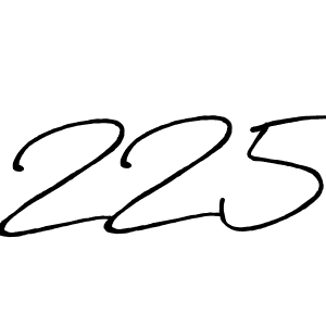 Create a beautiful signature design for name 225. With this signature (Antro_Vectra_Bolder) fonts, you can make a handwritten signature for free. 225 signature style 7 images and pictures png